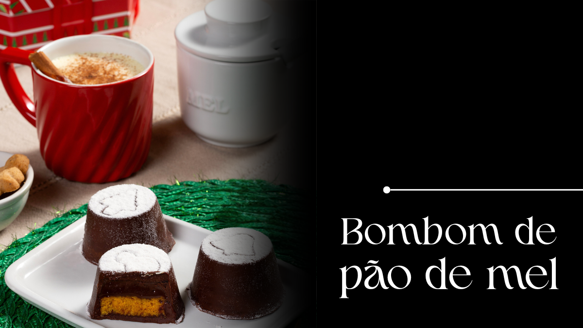 Já imaginou um pão de mel recheado, coberto com chocolate e em formato de bombom? Uma explosão de sabor em cada mordida! Fácil de fazer e perfeito para surpreender em qualquer ocasião. Vem conferir a receita!